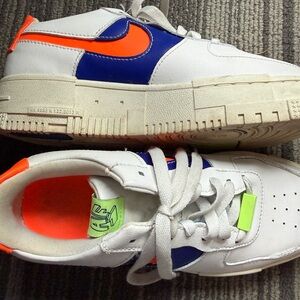 Nike AF1 Limited Edition navy, orange, green